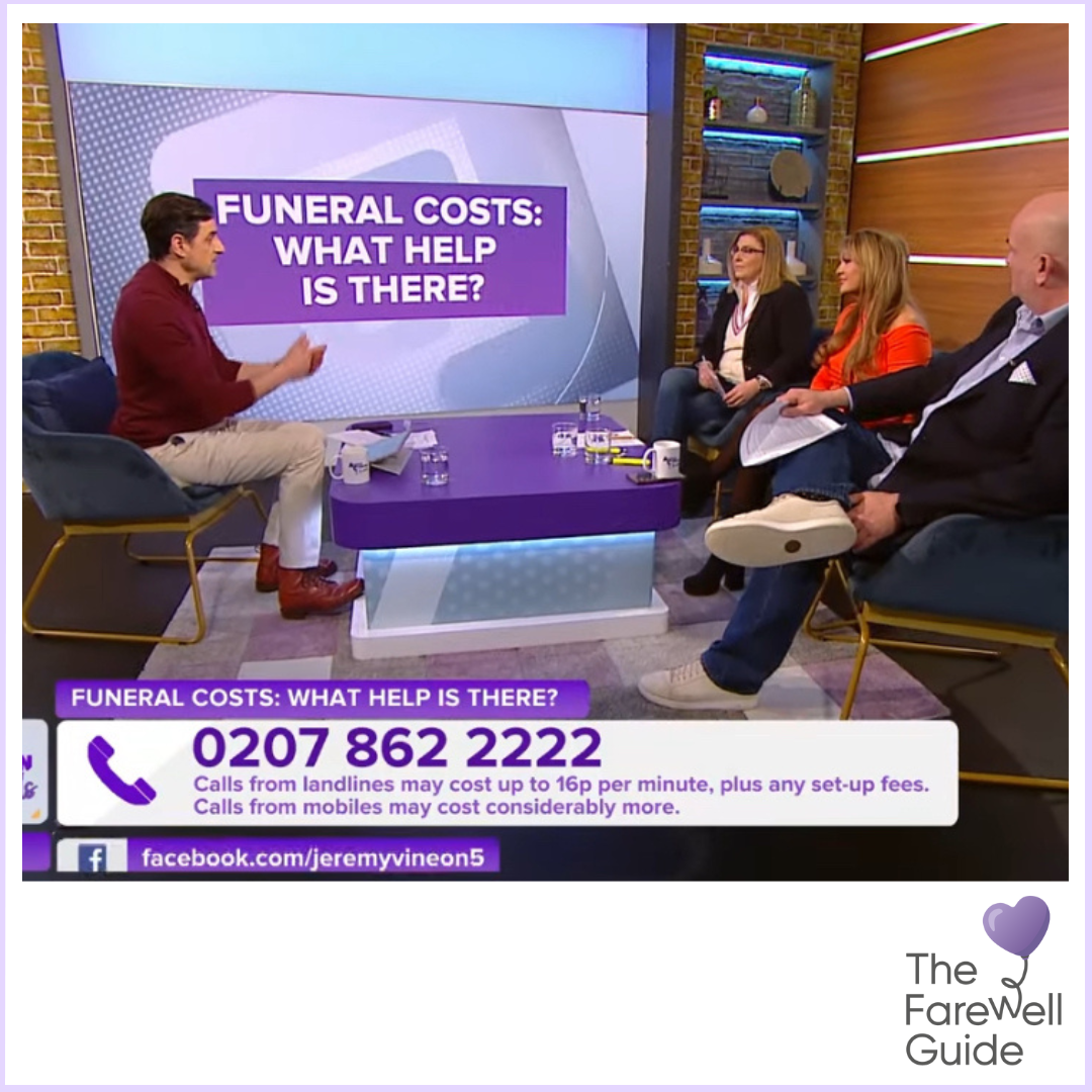 Rebecca Peach on Channel 5 panel show about funeral costs